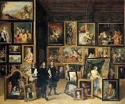 La Vista del Archidque Leopoldo Guillermo a su gabinete de pinturas.,    David Teniers
